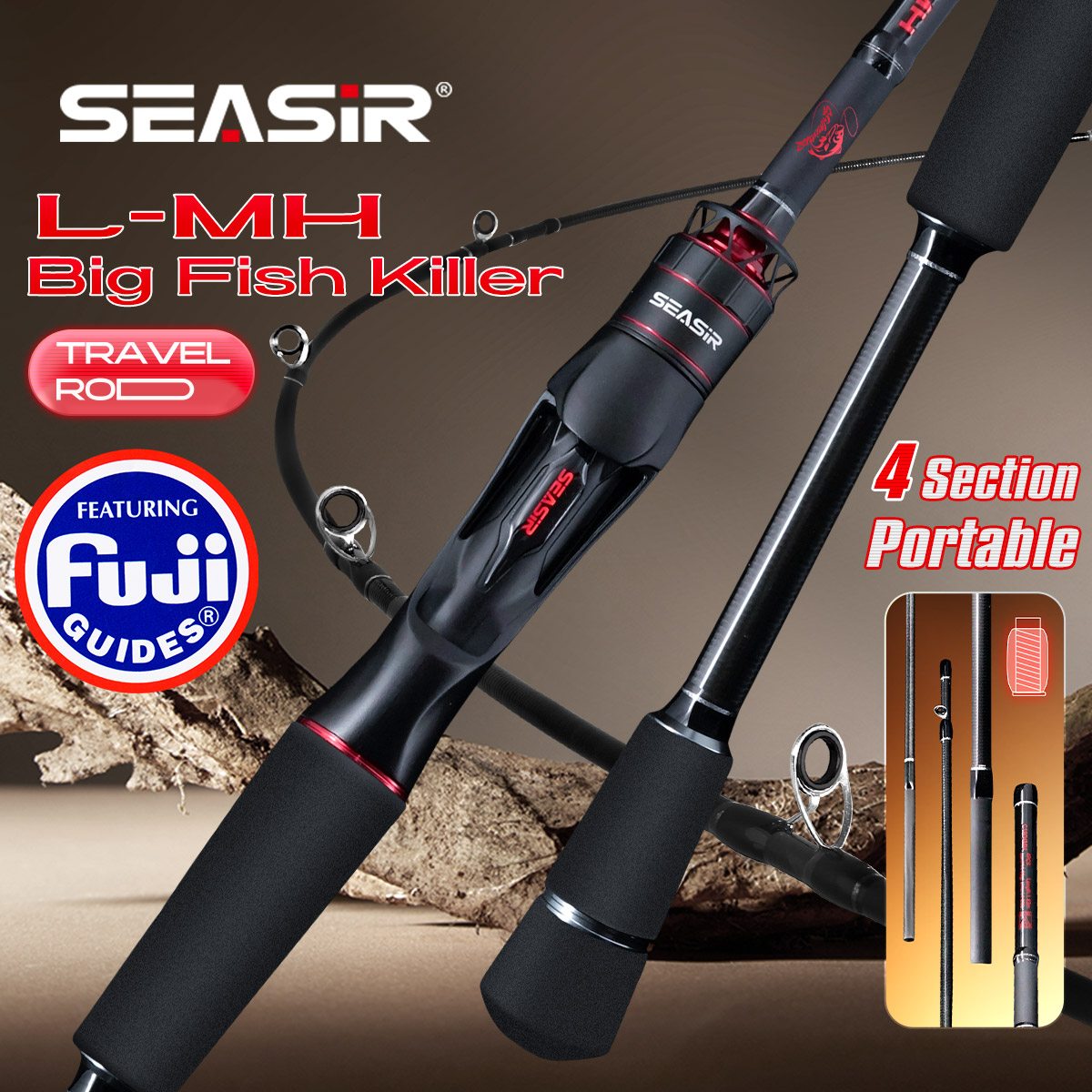 Kastking Reel Zephyr - Seasir Salminus XF M/MH caña de