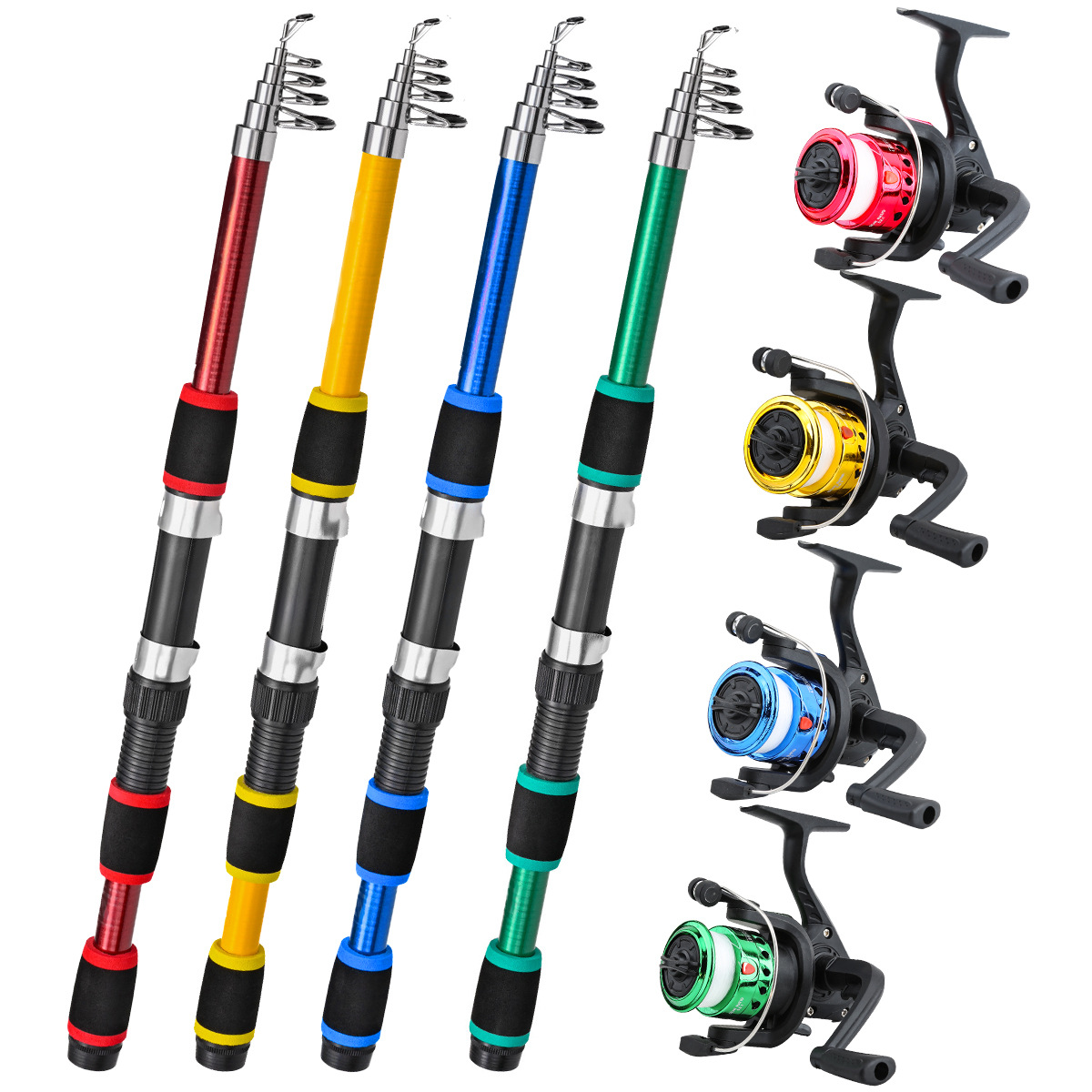 Juego de Cañas de Pescar Teles - Fishing Boat Fiberglass reseña y precio